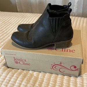 Jessica Cline Black Ankle Booties